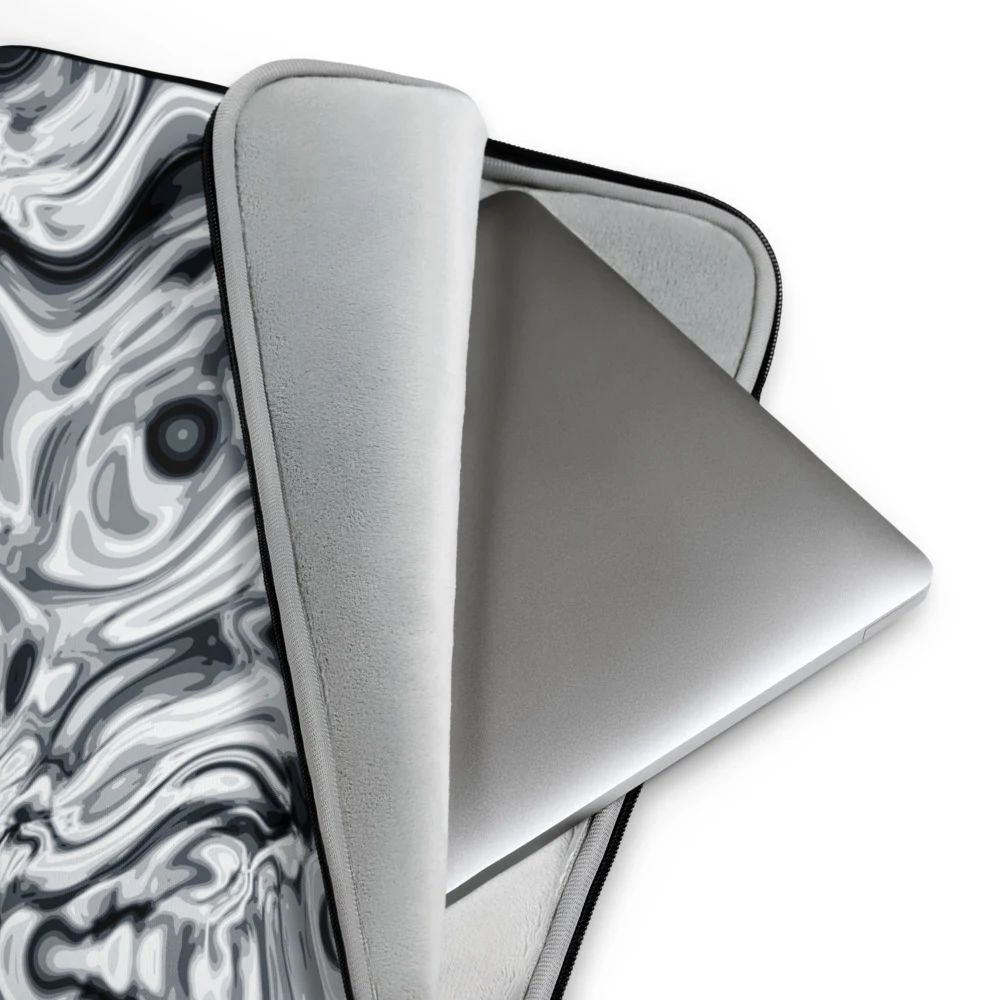 Funda de portátil premium, diseño Plata en 13": detalle
