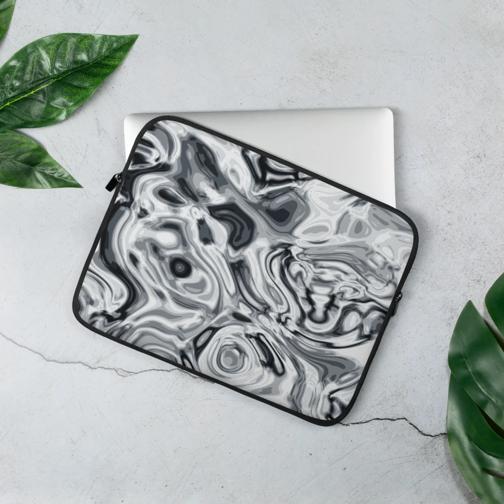 Funda de portátil premium, diseño Plata en 13": ambiente