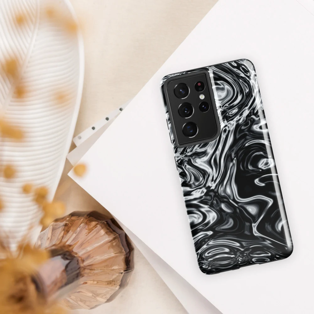 Funda reforzada premium para Samsung, diseño Damasco en Galaxy S26 Ultra: ambiente