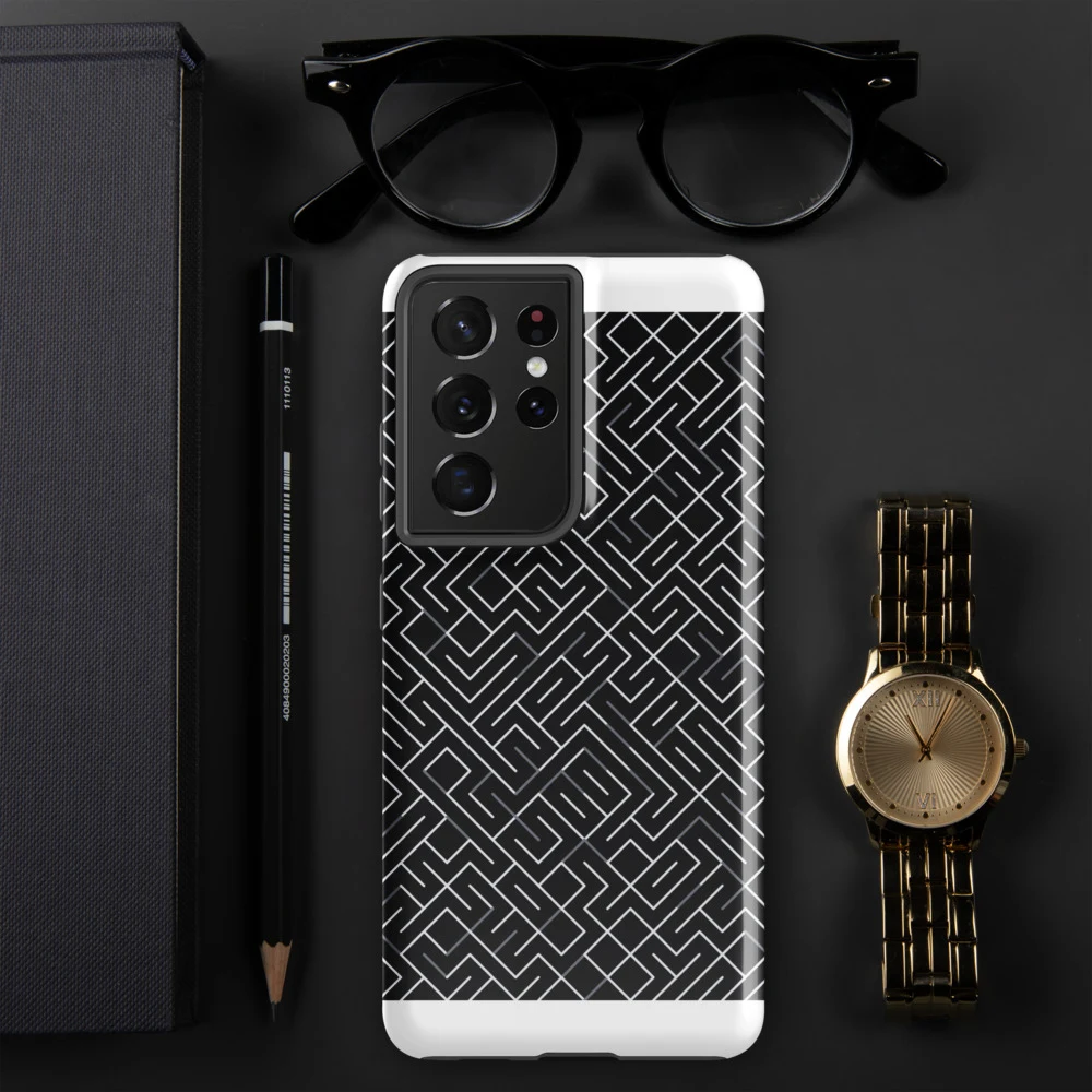 Funda reforzada premium para Samsung, diseño Laberinto en Galaxy S26 Ultra: ambiente