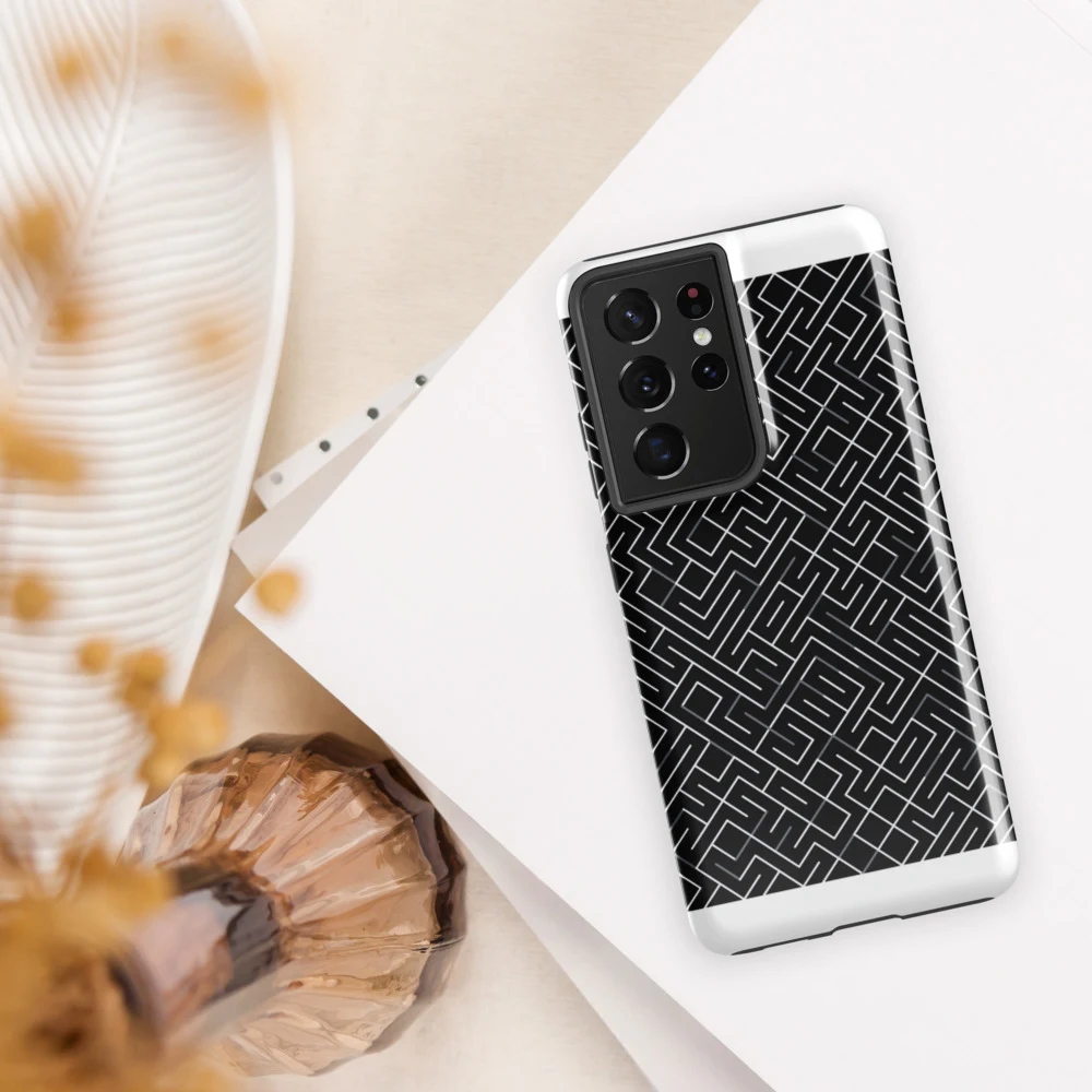 Funda reforzada premium para Samsung, diseño Laberinto en Galaxy S26 Ultra: ambiente