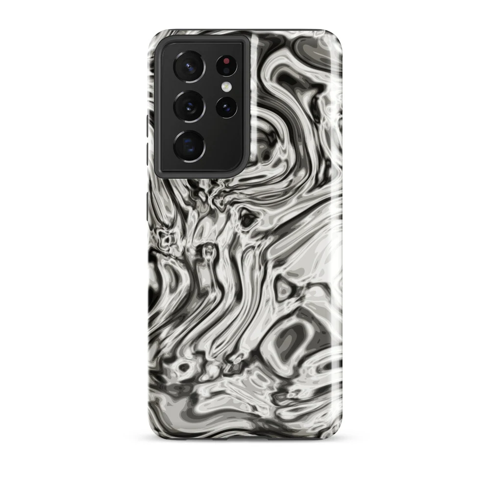 Funda reforzada premium para Samsung, diseño Oro blanco en Galaxy S26 Ultra: plana