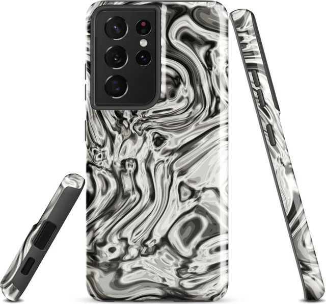 Funda reforzada premium para Samsung, diseño Oro blanco