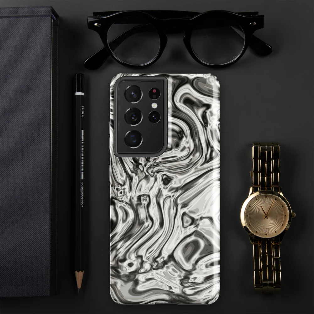 Funda reforzada premium para Samsung, diseño Oro blanco en Galaxy S26 Ultra: ambiente