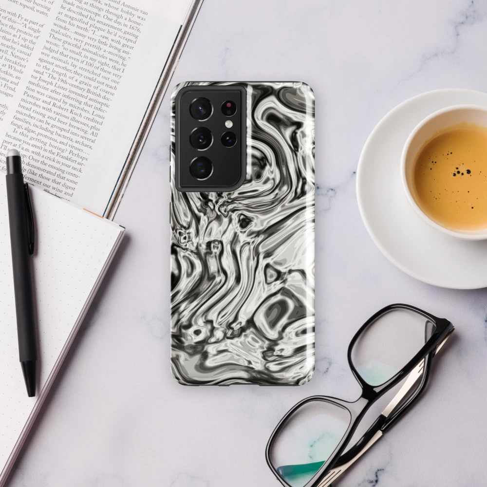 Funda reforzada premium para Samsung, diseño Oro blanco en Galaxy S26 Ultra: ambiente