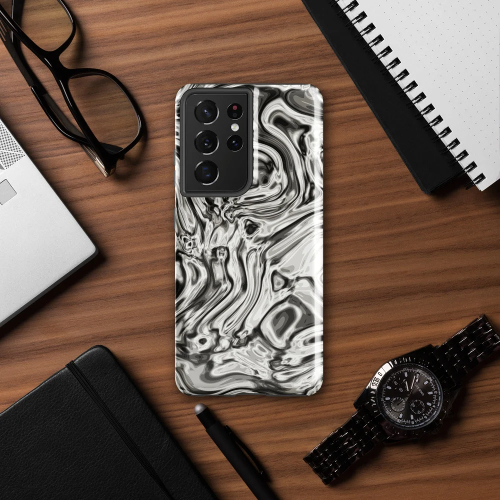 Funda reforzada premium para Samsung, diseño Oro blanco en Galaxy S26 Ultra: ambiente