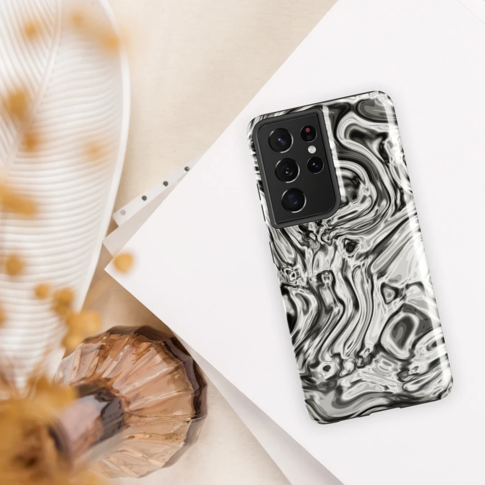 Funda reforzada premium para Samsung, diseño Oro blanco en Galaxy S26 Ultra: ambiente