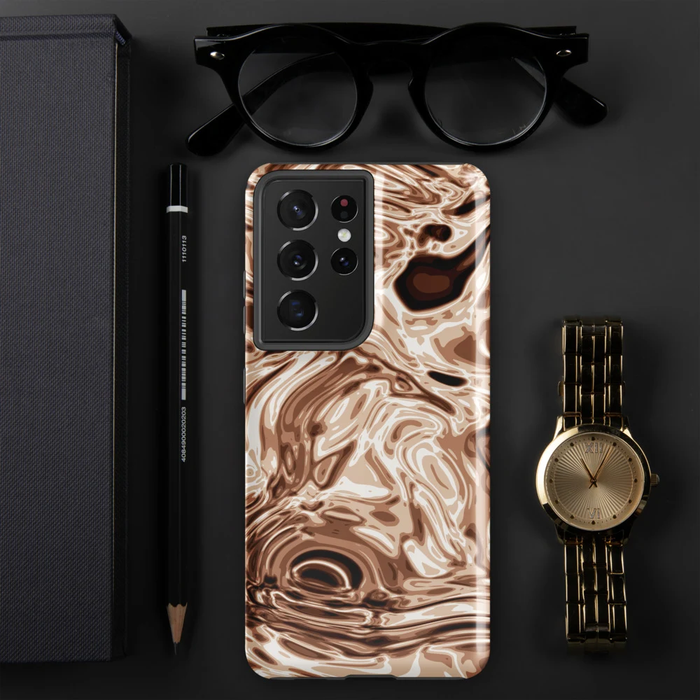 Funda reforzada premium para Samsung, diseño Oro rosa en Galaxy S26 Ultra: ambiente