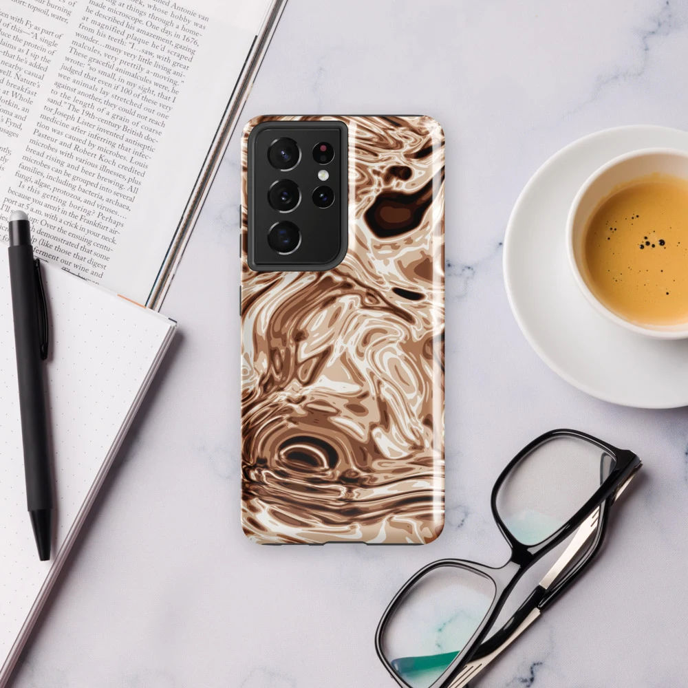 Funda reforzada premium para Samsung, diseño Oro rosa en Galaxy S26 Ultra: ambiente