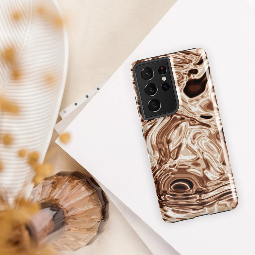 Funda reforzada premium para Samsung, diseño Oro rosa en Galaxy S26 Ultra: ambiente