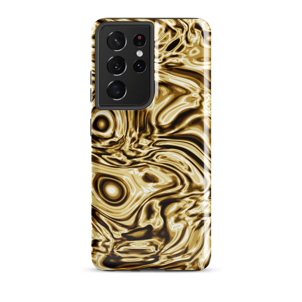 Funda reforzada premium para Samsung, diseño Oro en Galaxy S26 Ultra: plana