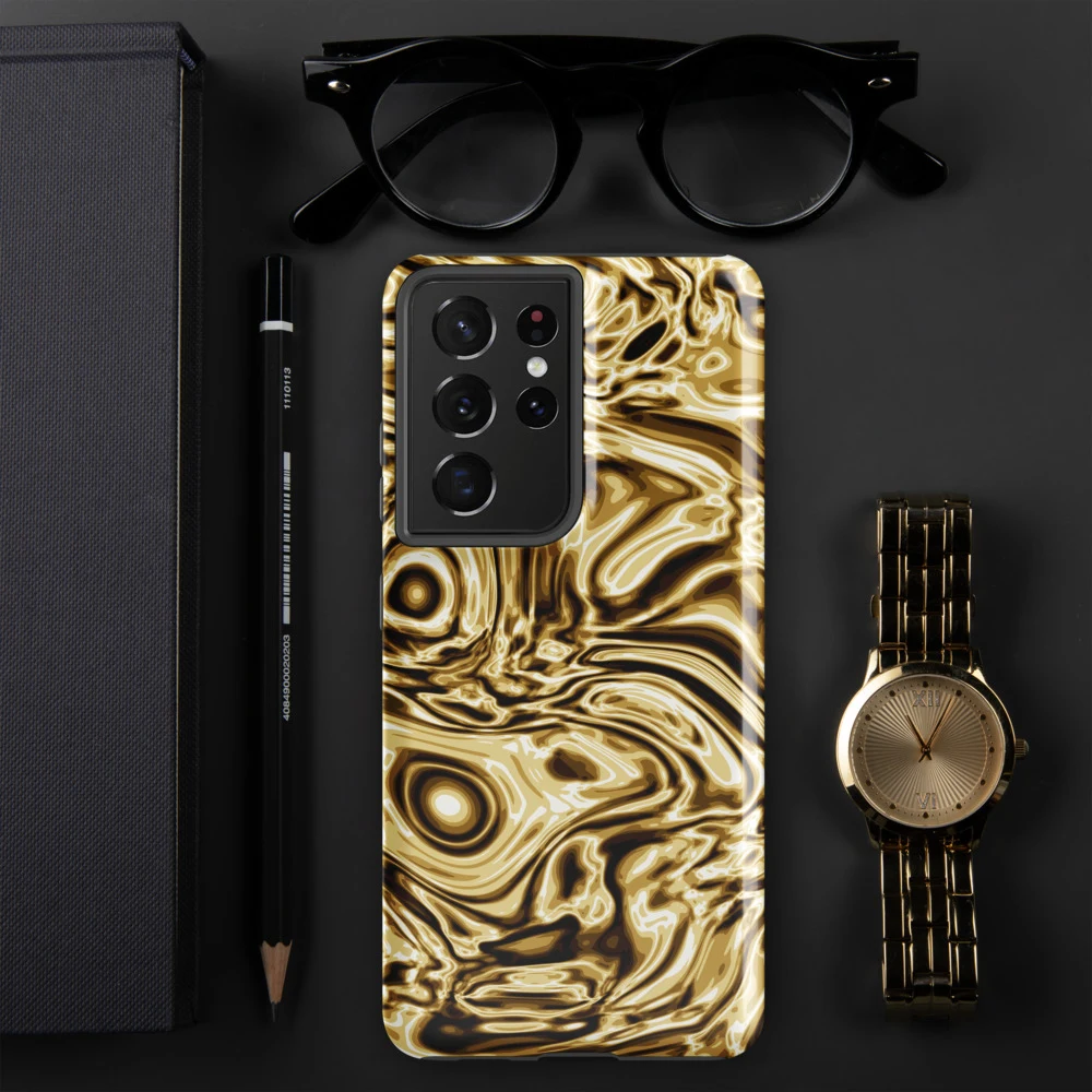 Funda reforzada premium para Samsung, diseño Oro en Galaxy S26 Ultra: ambiente