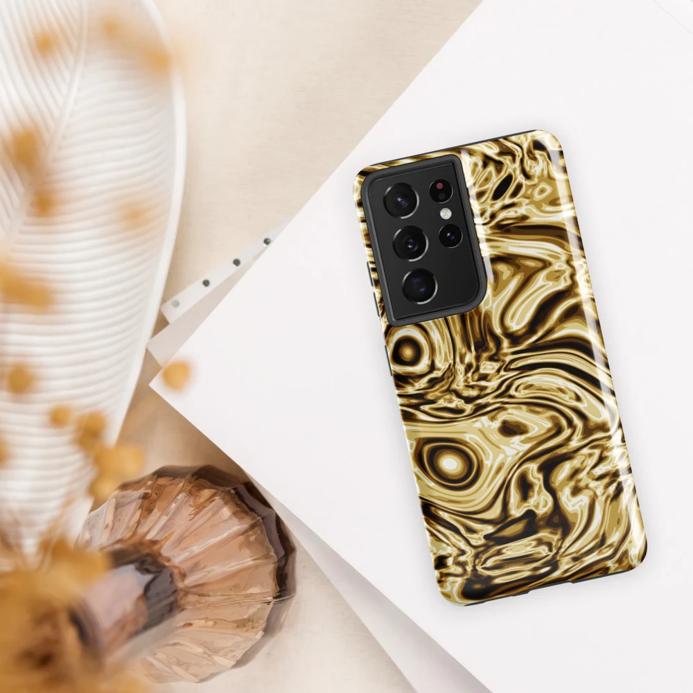 Funda reforzada premium para Samsung, diseño Oro en Galaxy S26 Ultra: ambiente