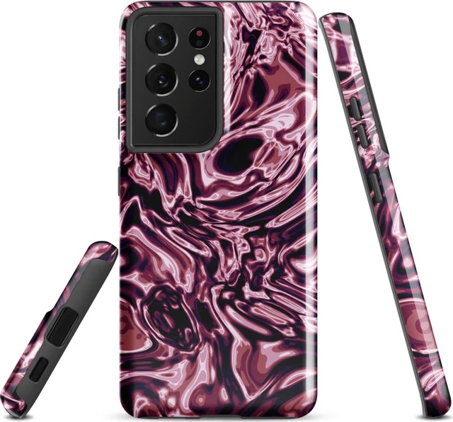 Funda reforzada premium para Samsung, diseño Orquídea