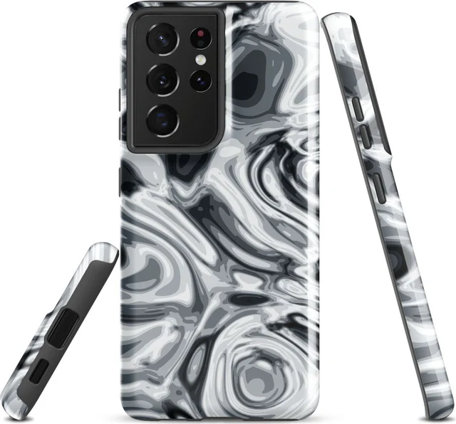 Funda reforzada premium para Samsung, diseño Plata
